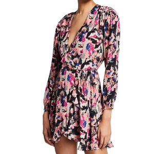 IRO Mini Floral Wrap Dress